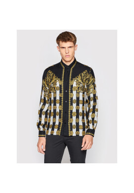 Versace Jeans Couture Риза 72GAL2RC Черен Regular Fit - Pepit.bg