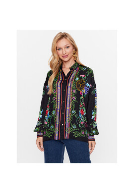 Versace Jeans Couture Риза 74HAL2B1 Черен Regular Fit - Pepit.bg