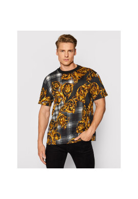 Versace Jeans Couture Тишърт 71GAH6R6 Черен Regular Fit - Pepit.bg