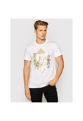 Versace Jeans Couture Тишърт 71GAHF05 Бял Regular Fit - Pepit.bg