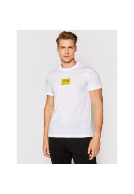 Versace Jeans Couture Тишърт 71GAHT08 Бял Regular Fit - Pepit.bg