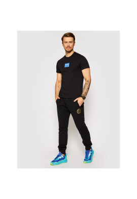 Versace Jeans Couture Тишърт 71GAHT08 Черен Regular Fit - Pepit.bg