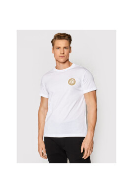 Versace Jeans Couture Тишърт 71GAHT10 Бял Regular Fit - Pepit.bg