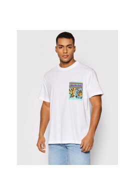 Versace Jeans Couture Тишърт 72GAH6RA Бял Regular Fit - Pepit.bg