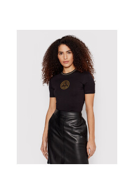 Versace Jeans Couture Тишърт 72HAHT03 Черен Regular Fit - Pepit.bg