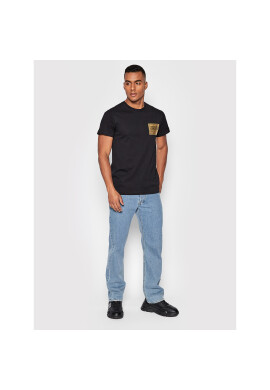 Versace Jeans Couture Тишърт 73GAHG02 Черен Regular Fit - Pepit.bg