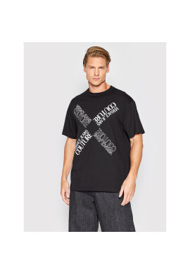 Versace Jeans Couture Тишърт 73GAHT17 Черен Regular Fit - Pepit.bg