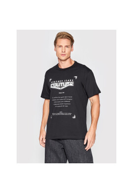 Versace Jeans Couture Тишърт 73GAHT29 Черен Regular Fit - Pepit.bg