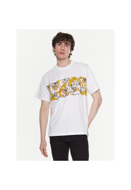Versace Jeans Couture Тишърт 74GAH617 Бял Regular Fit - Pepit.bg