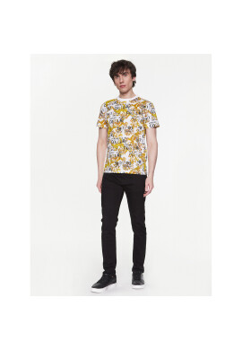 Versace Jeans Couture Тишърт 74GAH6S0 Бял Regular Fit - Pepit.bg