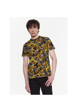 Versace Jeans Couture Тишърт 74GAH6S0 Черен Regular Fit - Pepit.bg