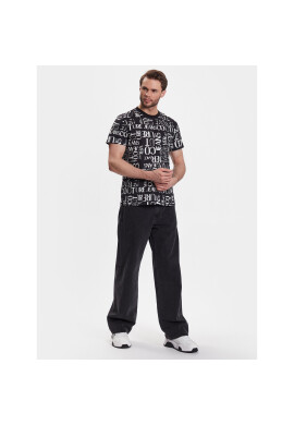 Versace Jeans Couture Тишърт 74GAH6S2 Черен Regular Fit - Pepit.bg
