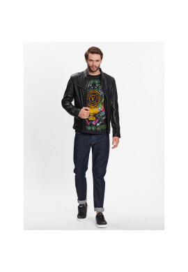 Versace Jeans Couture Тишърт 74GAH6SG Черен Regular Fit - Pepit.bg