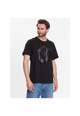 Versace Jeans Couture Тишърт 74GAHI07 Черен Regular Fit - Pepit.bg