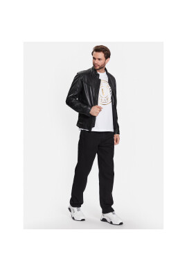 Versace Jeans Couture Тишърт 74GAHT05 Бял Regular Fit - Pepit.bg