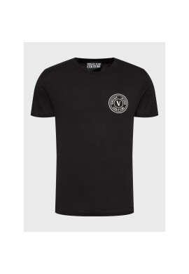 Versace Jeans Couture Тишърт 74GAHT06 Черен Regular Fit - Pepit.bg