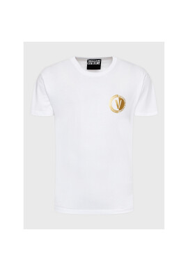Versace Jeans Couture Тишърт 74GAHT10 Бял Regular Fit - Pepit.bg