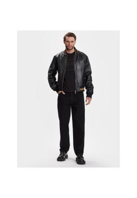 Versace Jeans Couture Тишърт 74GAHT11 Черен Regular Fit - Pepit.bg
