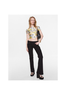 Versace Jeans Couture Тишърт 74HAH602 Бял Regular Fit - Pepit.bg