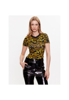 Versace Jeans Couture Тишърт 74HAH608 Черен Regular Fit - Pepit.bg