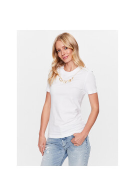 Versace Jeans Couture Тишърт 74HAHE05 Бял Regular Fit - Pepit.bg