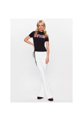 Versace Jeans Couture Тишърт 74HAHF02 Черен Regular Fit - Pepit.bg