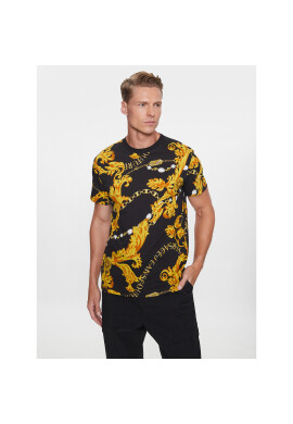 Versace Jeans Couture Тишърт 75GAH6S0 Черен Regular Fit - Pepit.bg