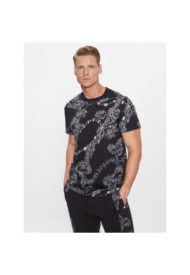 Versace Jeans Couture Тишърт 75GAH6S0 Черен Regular Fit - Pepit.bg