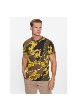 Versace Jeans Couture Тишърт 75GAH6S0 Зелен Regular Fit - Pepit.bg