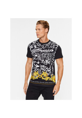 Versace Jeans Couture Тишърт 75GAH6SG Черен Regular Fit - Pepit.bg