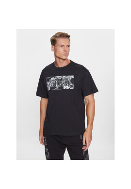 Versace Jeans Couture Тишърт 75GAHE01 Черен Regular Fit - Pepit.bg