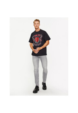 Versace Jeans Couture Тишърт 75GAHE04 Черен Regular Fit - Pepit.bg