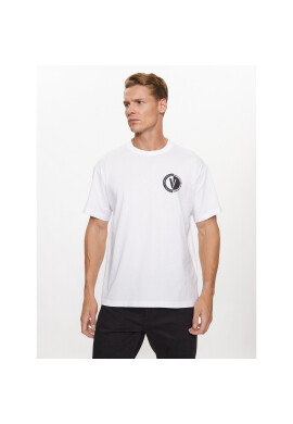 Versace Jeans Couture Тишърт 75GAHG07 Бял Regular Fit - Pepit.bg