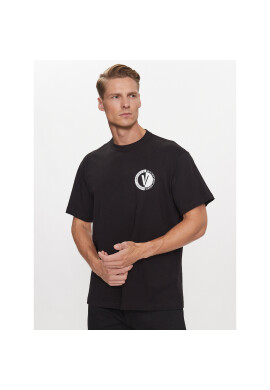 Versace Jeans Couture Тишърт 75GAHG07 Черен Regular Fit - Pepit.bg