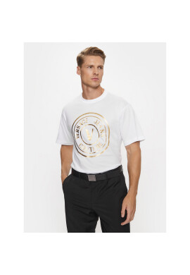 Versace Jeans Couture Тишърт 75GAHT05 Бял Regular Fit - Pepit.bg