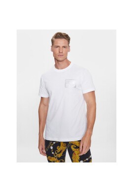 Versace Jeans Couture Тишърт 75GAHT12 Бял Regular Fit - Pepit.bg