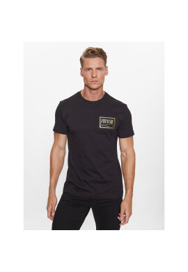 Versace Jeans Couture Тишърт 75GAHT12 Черен Regular Fit - Pepit.bg