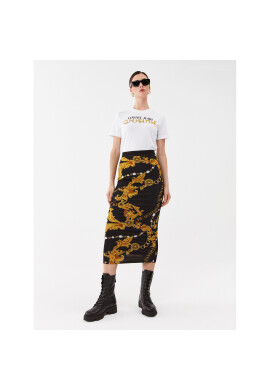 Versace Jeans Couture Тишърт 75HAHF01 Бял Regular Fit - Pepit.bg