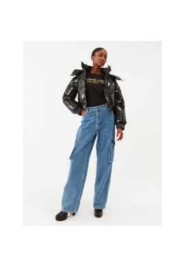 Versace Jeans Couture Тишърт 75HAHF01 Черен Regular Fit - Pepit.bg