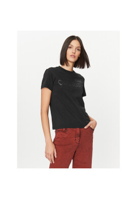 Versace Jeans Couture Тишърт 75HAHT16 Черен Regular Fit - Pepit.bg