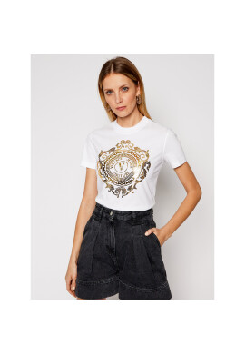 Versace Jeans Couture Тишърт B2HWA7FA Бял Regular Fit - Pepit.bg