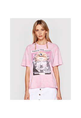Versace Jeans Couture Тишърт B2HWA7VA Розов Regular Fit - Pepit.bg