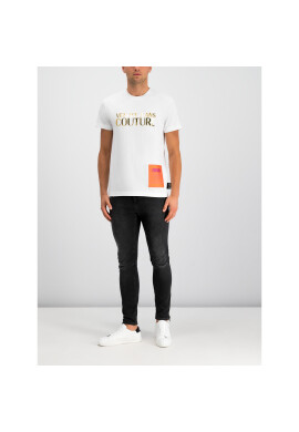 Versace Jeans Couture Тишърт B3GUB7M1 Бял Regular Fit - Pepit.bg