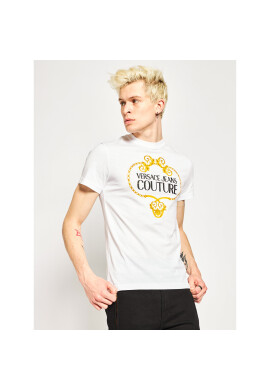 Versace Jeans Couture Тишърт B3GVA7EB Бял Slim Fit - Pepit.bg
