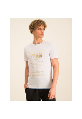 Versace Jeans Couture Тишърт B3GVA7TA Бял Regular Fit - Pepit.bg