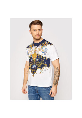 Versace Jeans Couture Тишърт B3GWA7R0 Бял Regular Fit - Pepit.bg