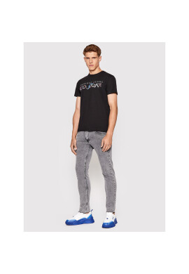Versace Jeans Couture Тишърт Logo 73GAHF05 Черен Regular Fit - Pepit.bg