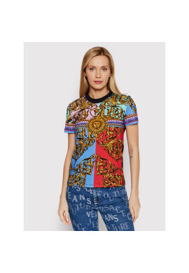 Versace Jeans Couture Тишърт Placed 72HAH6A3 Цветен Regular Fit - Pepit.bg