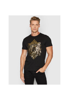 Versace Jeans Couture Тишърт Vemblem Leaf 71GAHF05 Черен Regular Fit - Pepit.bg