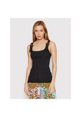 Versace Jeans Couture топ 72HAM619 Черен Slim Fit - Pepit.bg